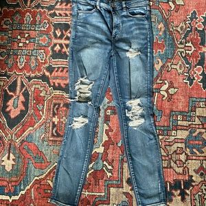 American Eagle Next Level Stretch Ripped Skinny Jeans